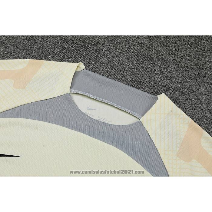 Fato de Treino Tottenham Hotspur Manga Curta 2022-2023 Beige - Calcas Curta